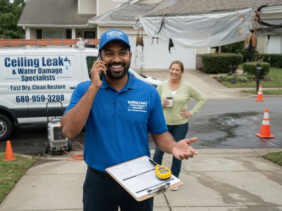Ceiling Leak Cleanup Hopeton, OK FAQs